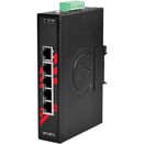 Antaira 5 port ethernet switch standing vertically