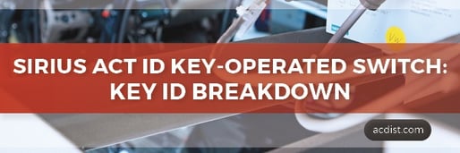 SIRIUS ACT ID Key-Operated Switch: Key ID Breakdown