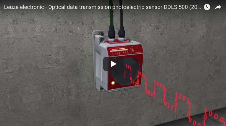 Leuze DDLS 500 Optical Data Transmission Photoelectric Sensor Video