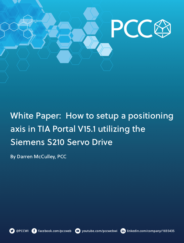 White Paper: How to Setup a Positioning Axis in TIA Portal V15